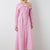 PINK STRIPED DRESS WOMEN