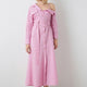 ROSA GESTREIFTES KLEID DAMEN