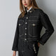 WOMEN'S BLACK DENIM JACKET