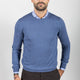 MEN'S SHAVED CREW NECK BLUE