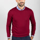 MEN'S SHAVED CREW NECK BORDEAUX