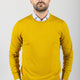 MEN'S SHAVED MUSTARD CREW NECK