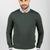 MEN'S GREEN SHAVED CREW NECK