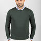 MEN'S GREEN SHAVED CREW NECK