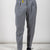 MEN'S GREY PENCED TROUSERS