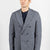 MEN'S GREY CHECK DOUBLE BREASTED JACKET