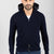 MEN'S BLUE HOODED SWEATER