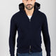 MEN'S BLUE HOODED SWEATER