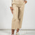 PANTALONE COTONE BULL BEIGE DONNA