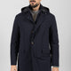 LANGER BLAUER TRENCHCOAT FÜR HERREN