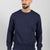 HERREN-SWEATSHIRT MIT BLAUEM PRINT