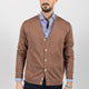 HERREN-CARDIGAN IN TABAKFORM