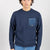 HERREN-SWEATSHIRT IN NAVY/DENIM