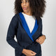 CARDIGAN CON CAPPUCCIO BLU DONNA