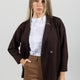 WOMEN'S BROWN KNIT JACKET