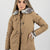 PARKA CORTO CAMEL DONNA