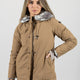 PARKA CORTO CAMEL DONNA