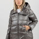 DAMEN-DAUNENJACKE AUS METALL