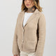 GIACCA MAGLIA BEIGE DONNA