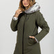 PARKA LUNGO MILITARY GREEN DONNA