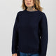 BLUE WOMEN'S CREW NECK