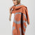 WOMEN'S GREY/ORANGE LOGO SCARF