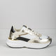 DAMEN-SNEAKERS IN WEISS/GOLD