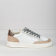 HERREN-SNEAKERS IN WEISS/TAUPE