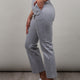 Max Mara MM Pantalone in Jersey Grigio Donna