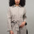 WOMEN'S DOVE GREY JERSEY TRENCH