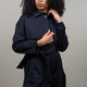 WOMEN'S BLUE JERSEY TRENCH