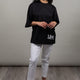 WOMEN'S BLACK COTTON T-SHIRT