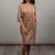 WOMEN'S CAMEL JERSEY DRESS