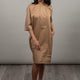 WOMEN'S CAMEL JERSEY DRESS