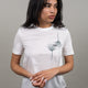 Max Mara MM Blusa in Cotone Bianco Donna