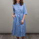 WOMEN'S BLUE LINEN DRESS