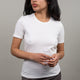 WOMEN'S CREAM COTTON T-SHIRT