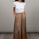 WOMEN'S BEIGE JERSEY SKIRT