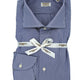 CAMICIA RIGATA BIANCO/BLU UOMO